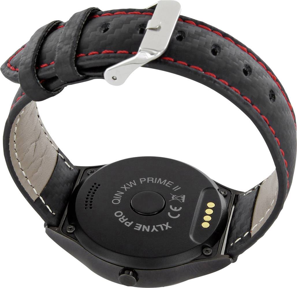X-WATCH Qin XW Pro Montre connectée rouge, noir