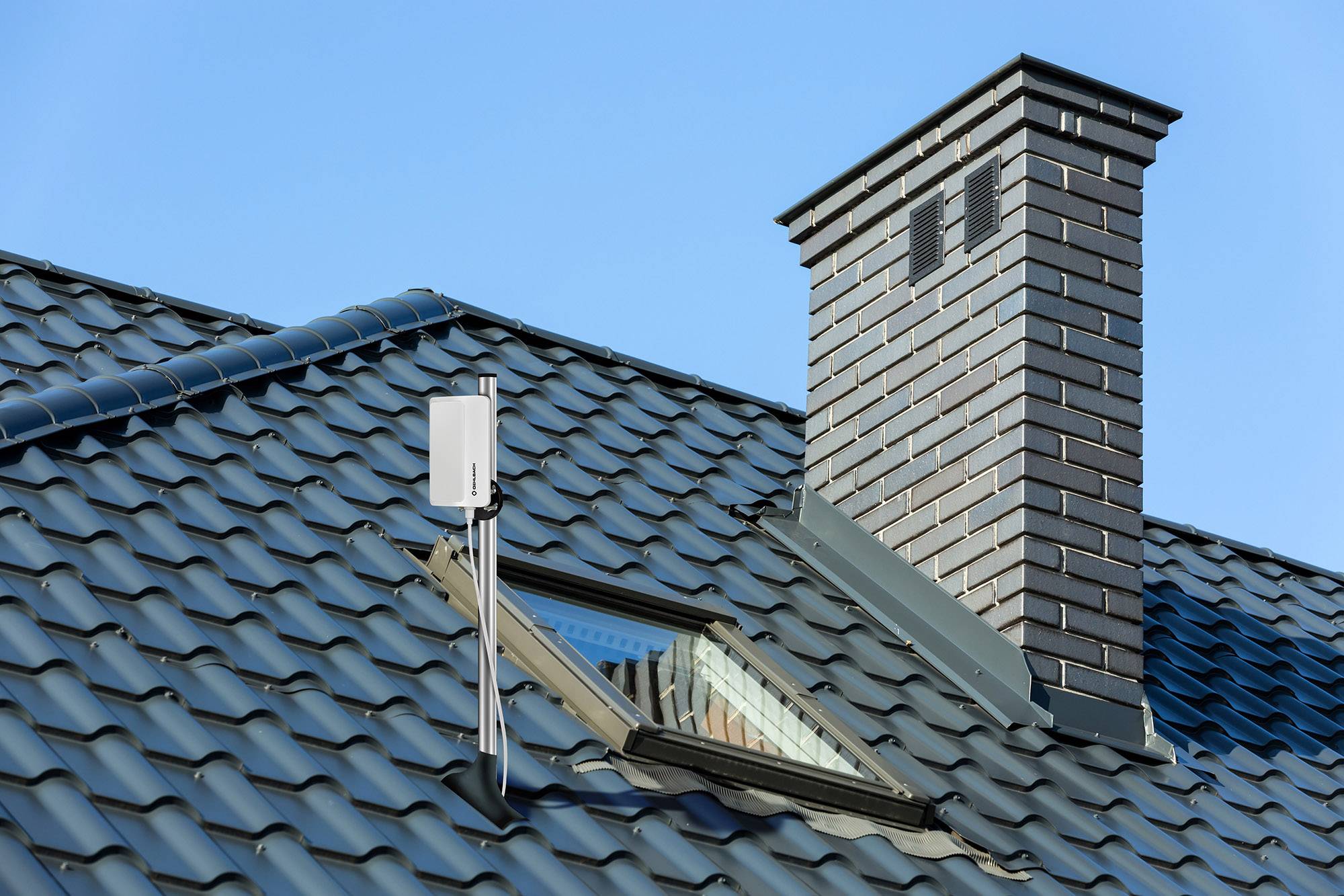 Oehlbach Scope Vision Outdoor Antenne de toit TNT passive extérieure blanc