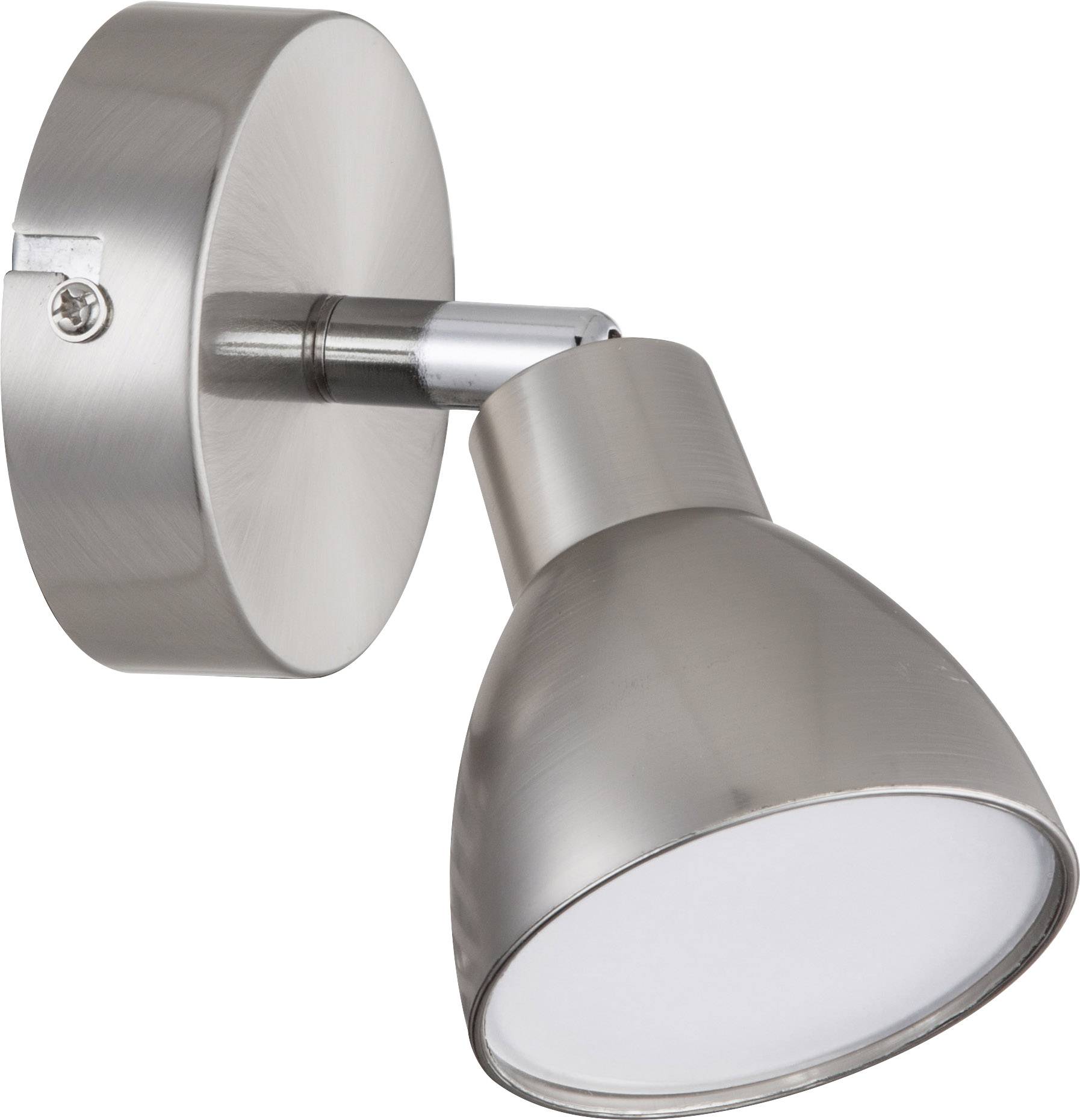 ACTION Lester 425101540000 Projecteur mural LED 5 W blanc chaud nickel (mat), chrome