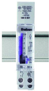 Theben 1800001 Programmateur horaire pour rail analogique 230 V