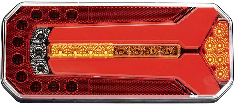 Feu de recul pour remorque ,utilisable à gauche ou à droite, multicolore WAS 1125 DD L/P verre transparent extrêmités de câble