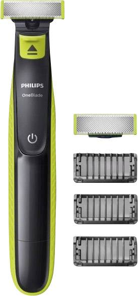 Philips OneBlade QP2520/30 Rasoir, Tondeuse à barbe lavable vert clair, gris foncé