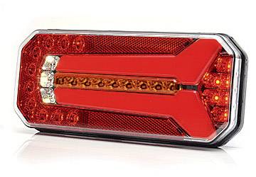 Feu de recul pour remorque arrière, gauche, droite multicolore WAS 1123 DD L/P verre transparent extrêmités de câble ouvertes 12