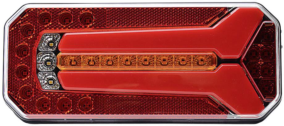 Feu de recul pour remorque arrière, gauche, droite multicolore WAS 1123 DD L/P verre transparent extrêmités de câble ouvertes 12