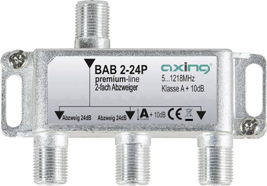 Axing BAB 2-24P Dérivateur TV câble 2 voies 5 - 1218 MHz