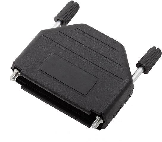 Attache-câbles noir en plastique, rectangulaire, équipé de deux vis et de poignées striées à chaque extrémité, destiné aux connexions de fils.