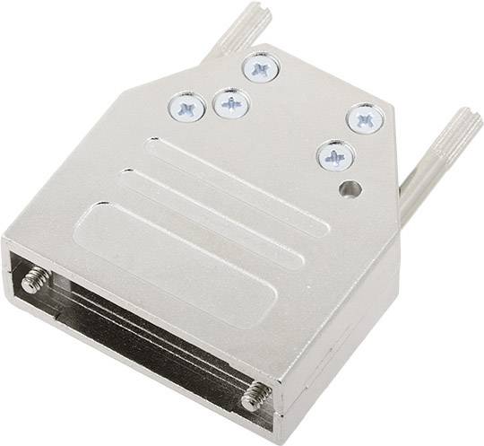 Capot SUB-D 15 pôles encitech DTZI15-K 6560-0305-02 tout en métal 180 ° argent 1 pc(s)