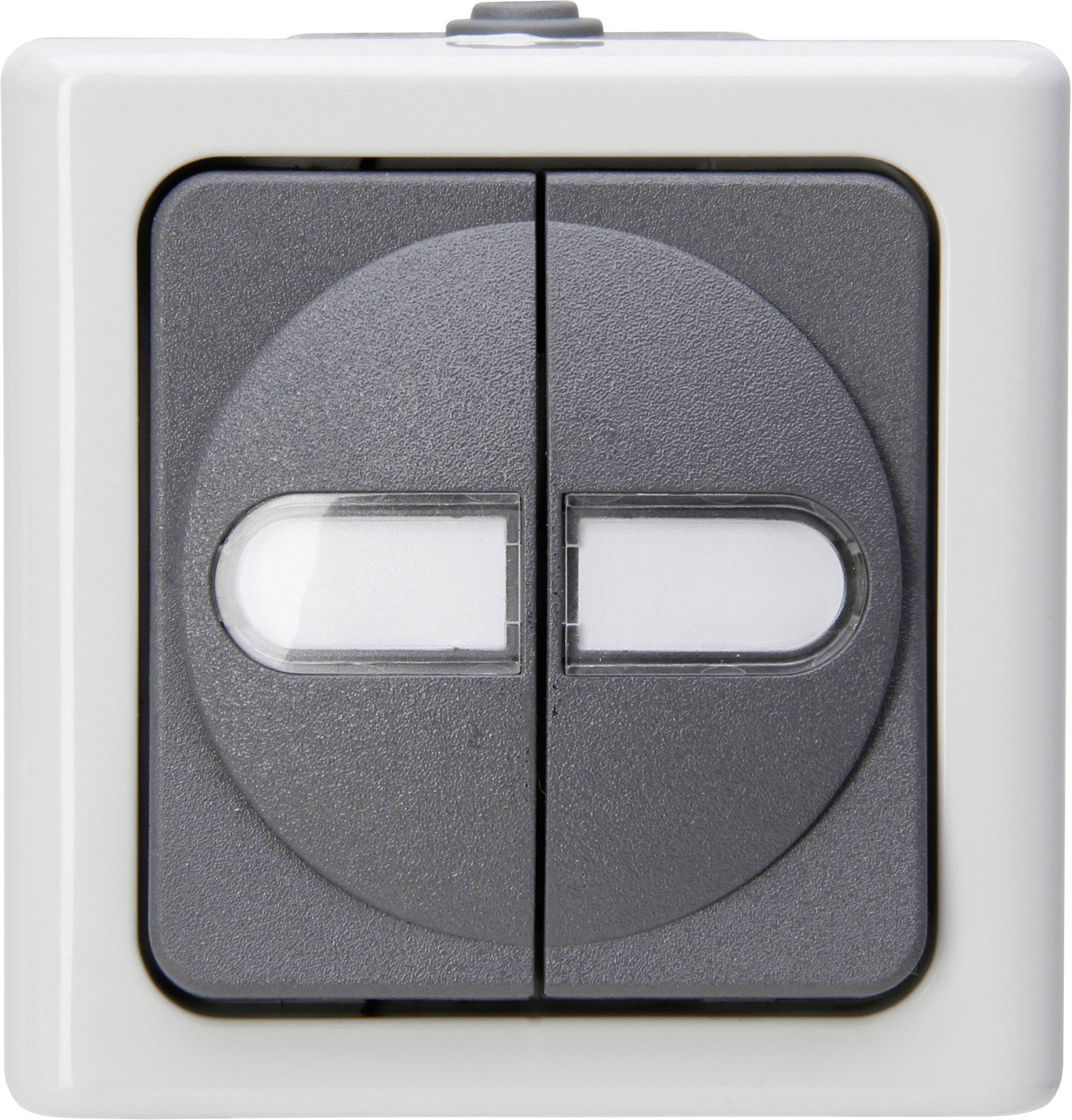 Interrupteur pour gamme Kopp 560556003 BlueElectric gris