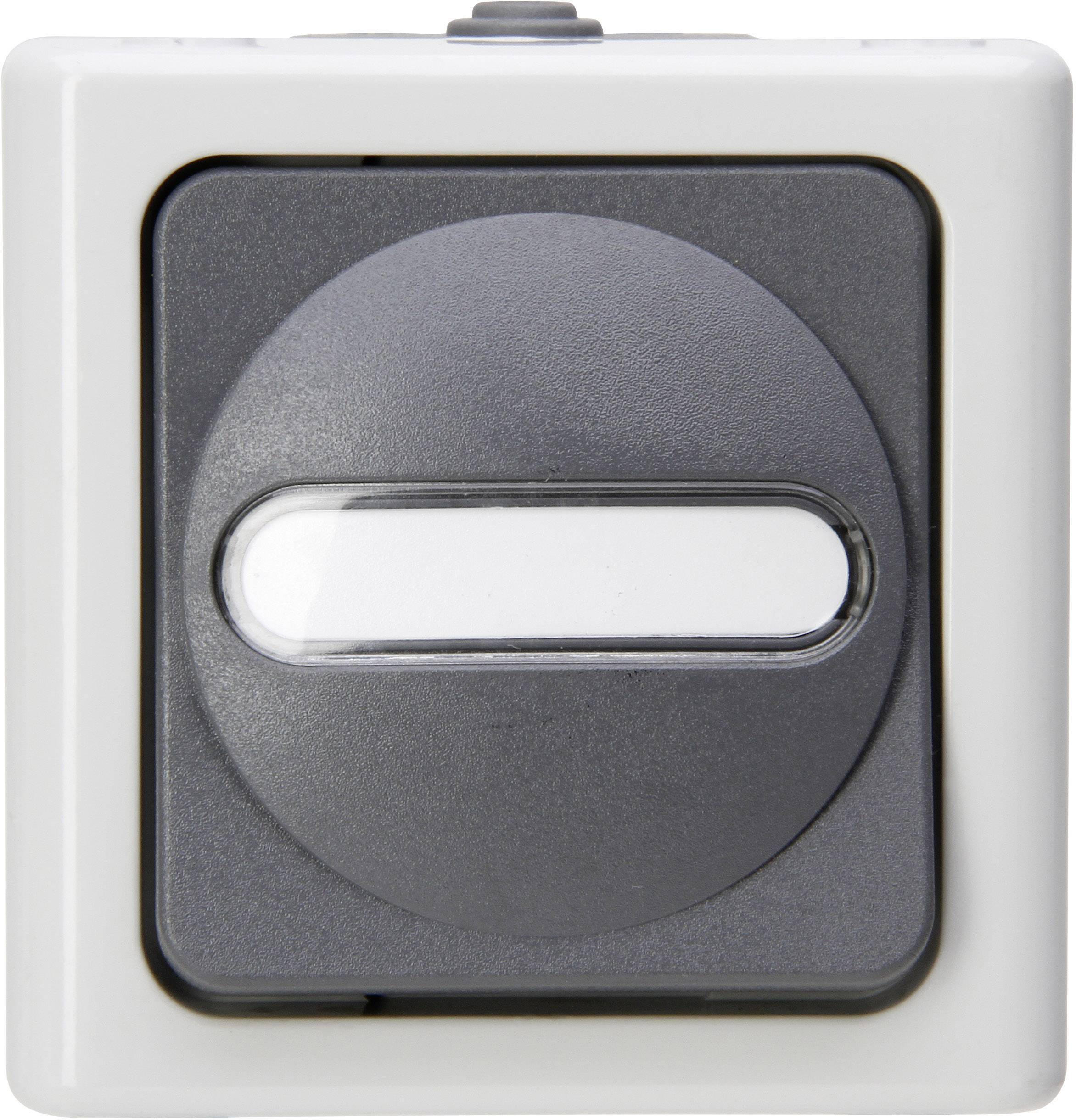 Interrupteur, Interrupteur va-et-vient Kopp 560656006 BlueElectric gris