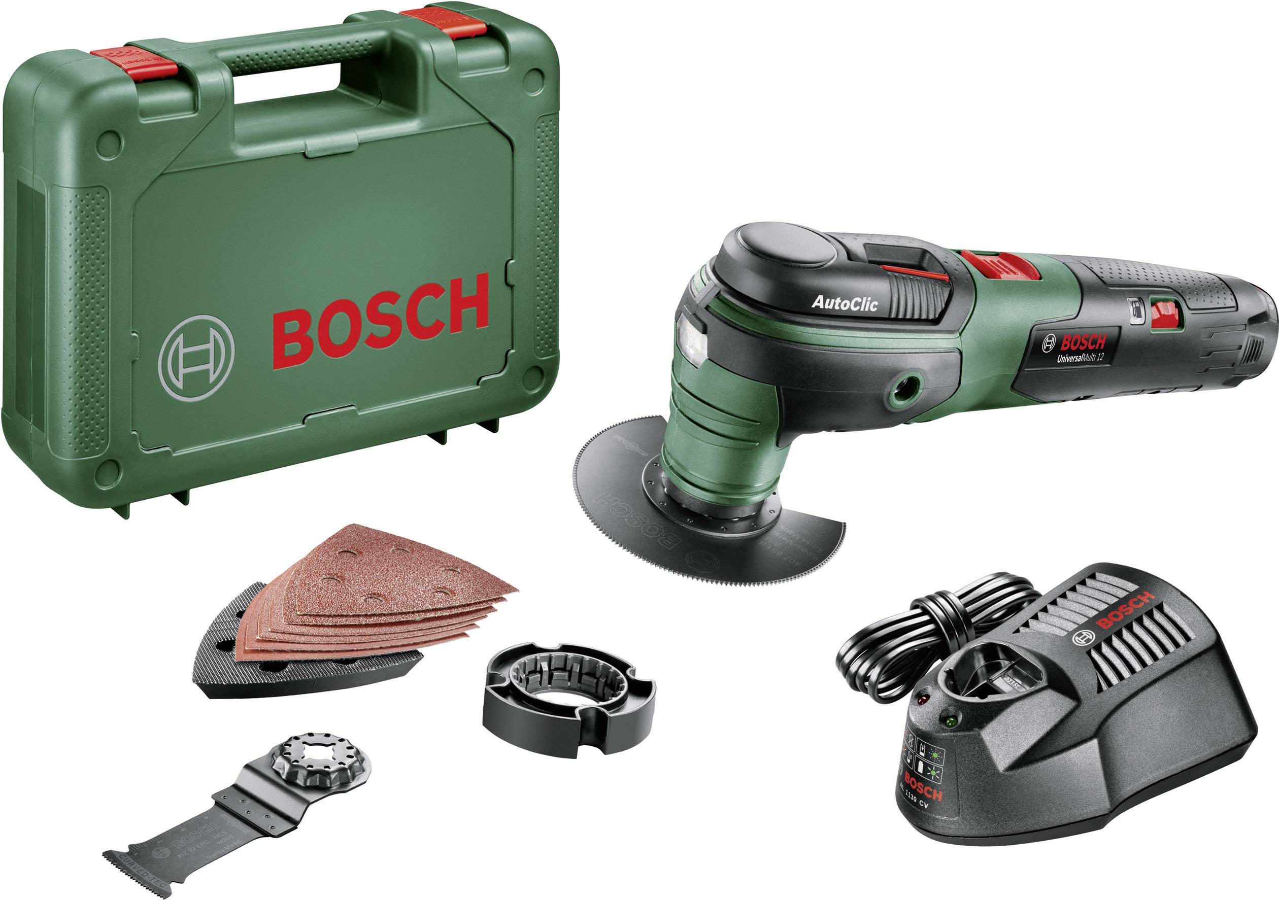 Bosch Home and Garden UniversalMulti 12 0603103001 Outil multifonction + batterie, + mallette 12 V 2.5 Ah Nombre d’accus fournis 1