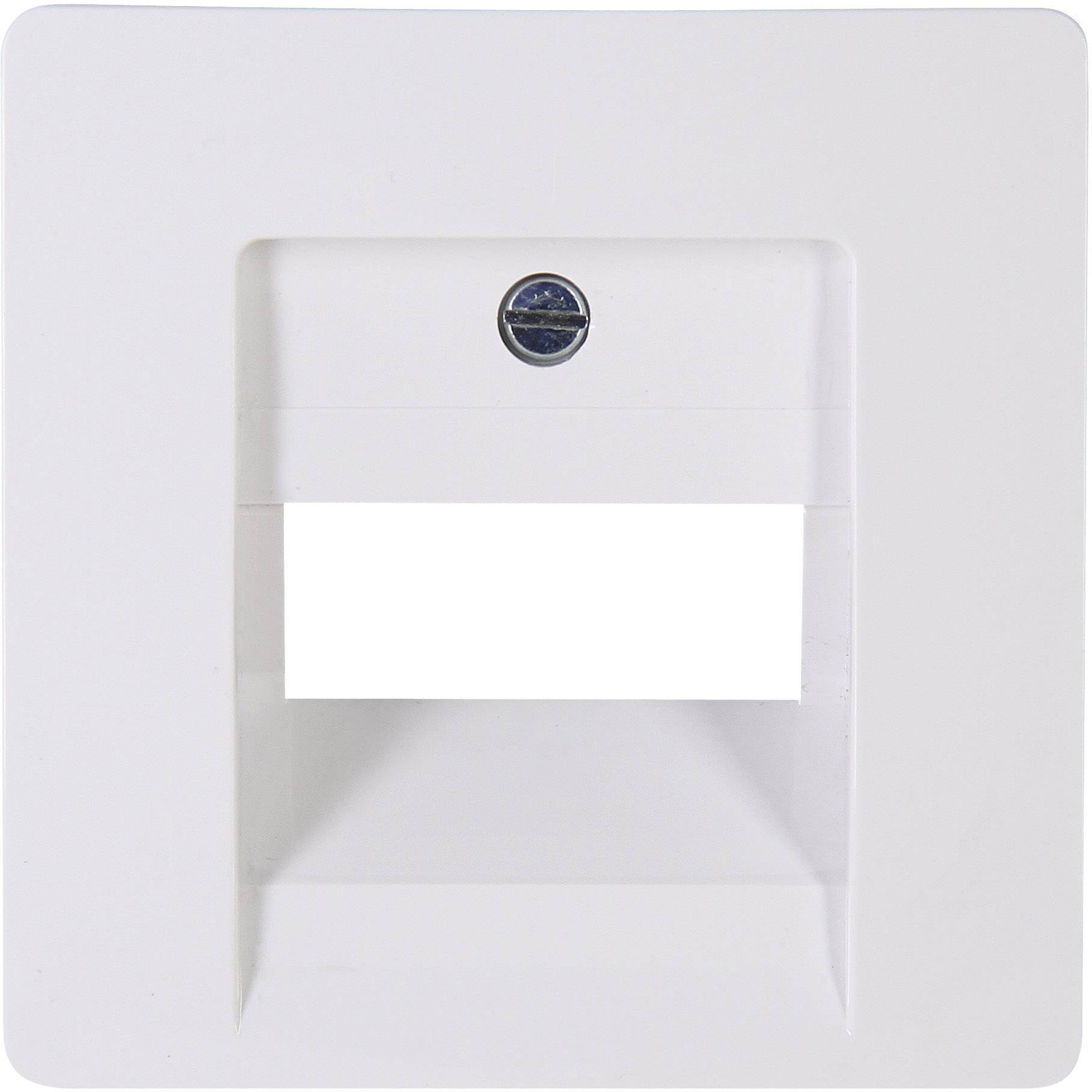 Luminaire encastré mural carré LED en blanc, avec une ouverture de sortie de lumière rectangulaire centrale, adapté à l'éclairage des escaliers ou des couloirs.