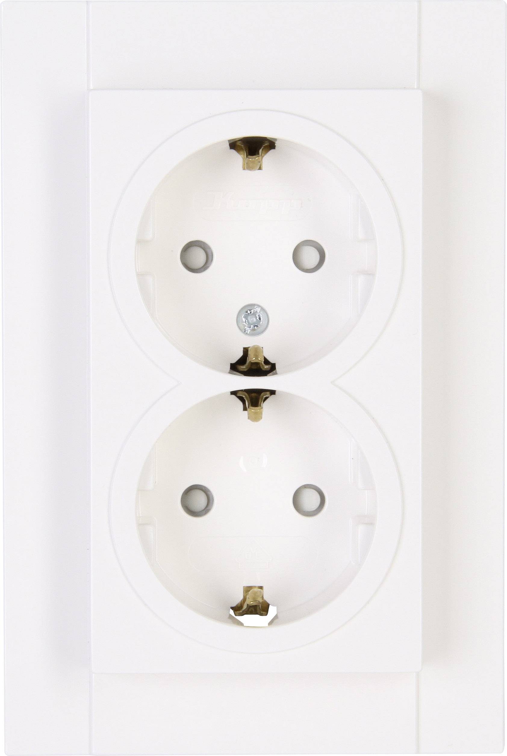 Kopp x2 complet Prise 2P+T HK 07 blanc pur 940229004