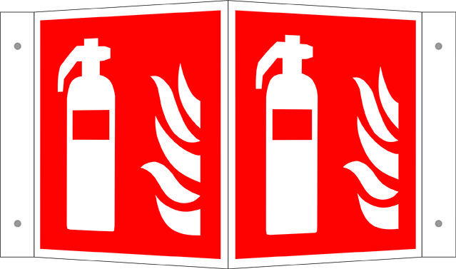 Panneau de protection incendie Extincteur Aluminium (l x H) 200 mm x 200 mm ISO 7010 1 pc(s)