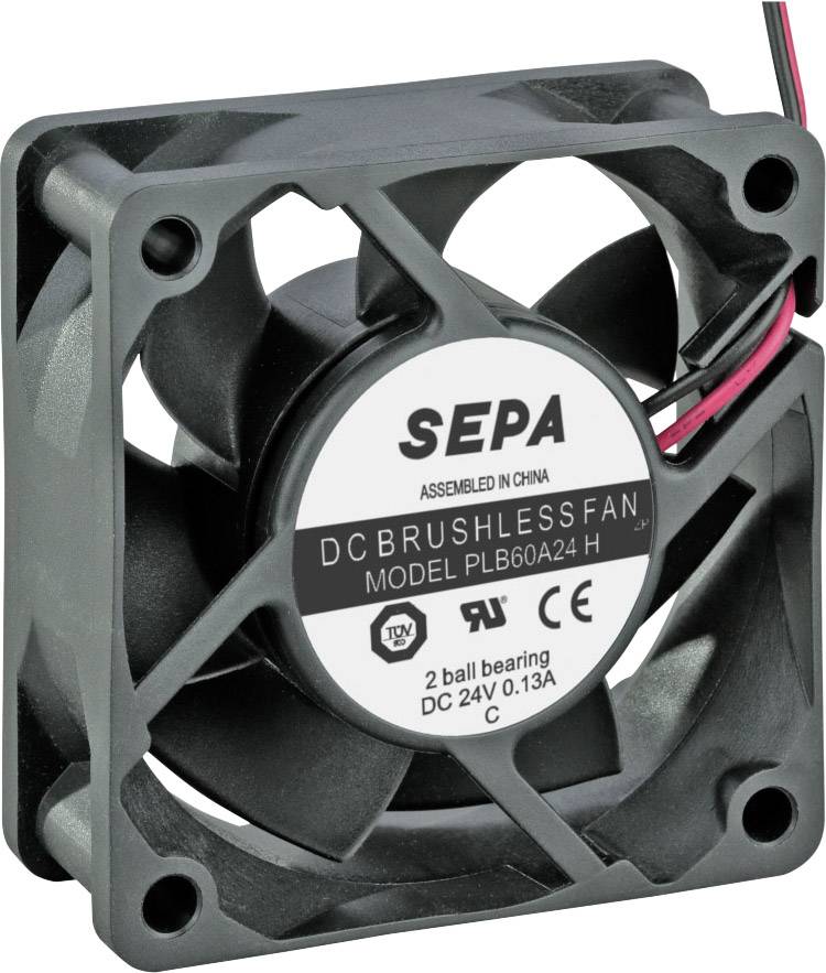SEPA PLB60A24SE16A Ventilateur axial 24 V/DC 36.7 m³/h (L x l x H) 60 x 60 x 25 mm