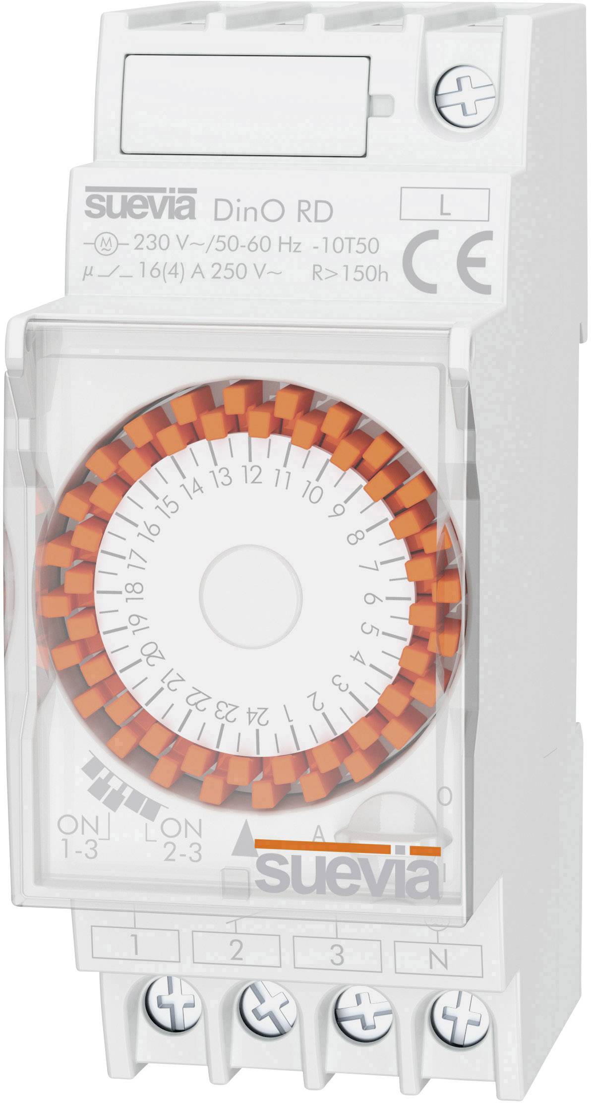 Suevia SU292032 Interrupteur horaire pour rail DinO RD 230 V/AC programme quotidien