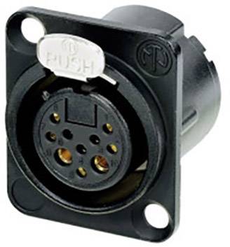 XLR embase femelle, contacts droits Neutrik NC10FD-LX-B-CON Nombre de pôles: 10 noir 1 pc(s)