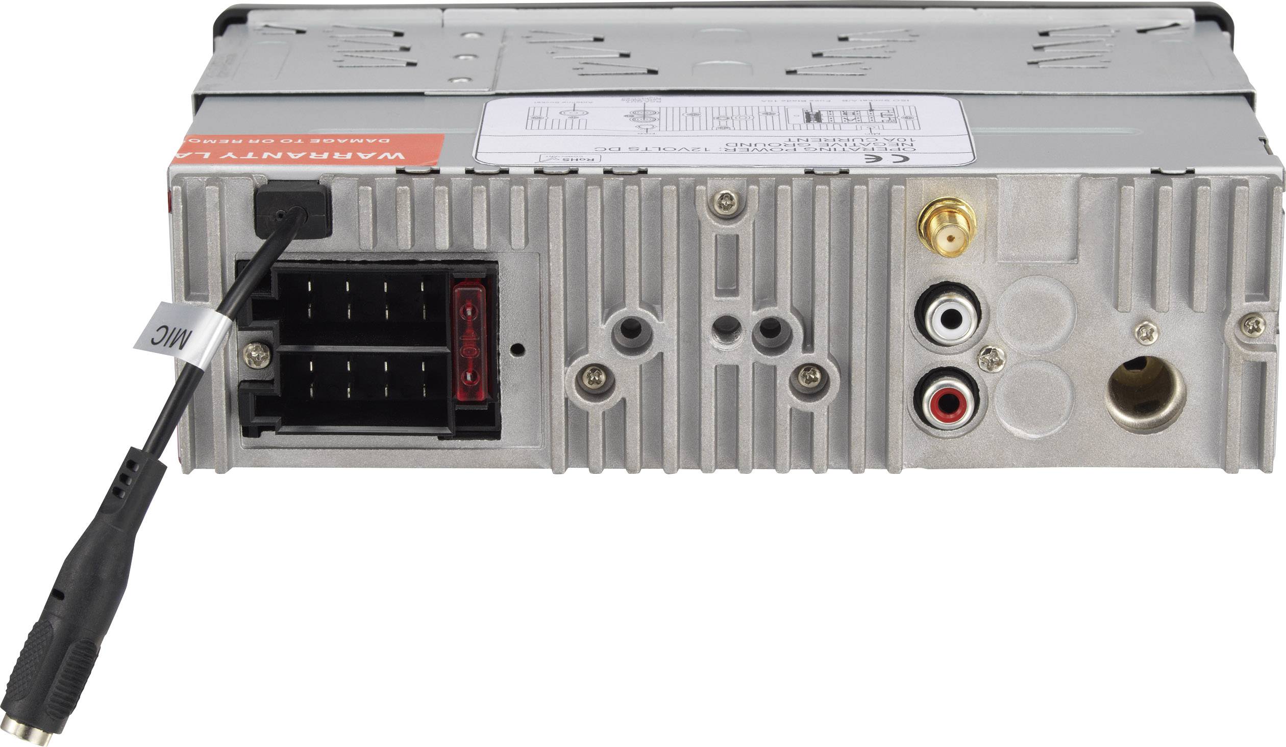 Renkforce RUDAB-1805 Autoradio tuner DAB+, avec antenne DAB, kit mains libres bluetooth