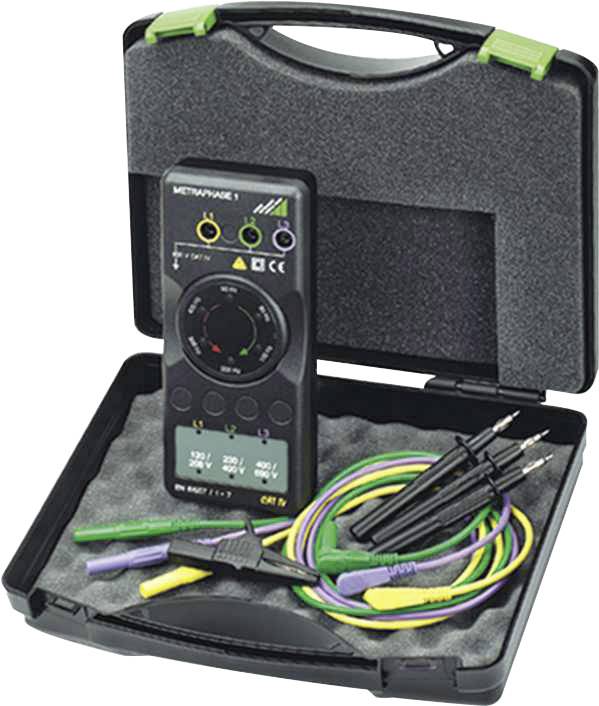 Appareil de mesure du champ rotatif Gossen Metrawatt METRAPhase 1 CAT IV 600 V LED