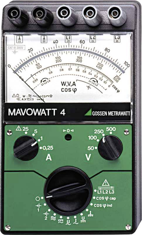 Gossen Metrawatt MAVOWATT 4 Analyseur de réseau monophasé, triphasé