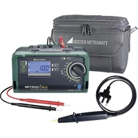 Gossen Metrawatt METRISO BASE - Set Appareil de mesure de l'isolation étalonné (DAkkS) 50 V, 100 V, 250 V, 500 V 100 GΩ Gossen Metrawatt METRISO BASE - Set Appareil de mesure de l'isolation étalonné (DAkkS) 50 V, 100 V, 250 V, 500 V 100 GΩ