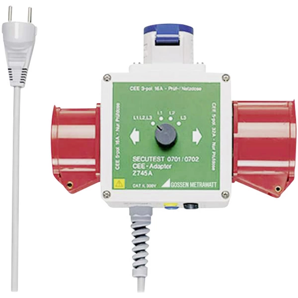 Gossen Metrawatt CEE-Adapter Adaptateur de mesure femelle CEE 16 A 3 pôles, femelle CEE 16 A 5 pôles, femelle CEE 32 A 5 pôles Gossen Metrawatt CEE-Adapter Adaptateur de mesure femelle CEE 16 A 3 pôles, femelle CEE 16 A 5 pôles, femelle CEE 32 A 5 pôles