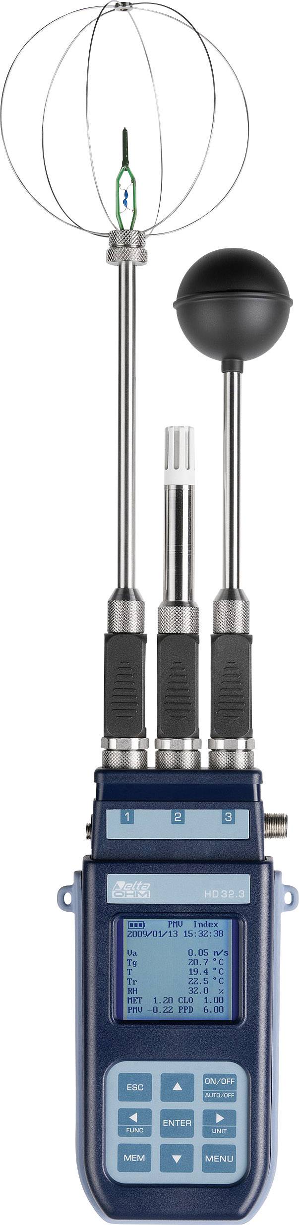 Delta Ohm HD32.3TC PMV Kit Appareil de mesure de température -40 - +100 °C