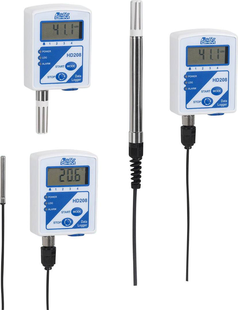 Delta Ohm HD208L.1NTV Kit Enregistreur de données d'humidité, Enregistreur de données de température Valeur de mesure humidité de