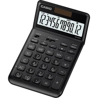 Casio JW-200SC-BK Calculatrice de bureau noir Ecran: 12 solaire, à pile(s) (l x H x P) 109 x 11 x 184 mm Casio JW-200SC-BK Calculatrice de bureau noir Ecran: 12 solaire, à pile(s) (l x H x P) 109 x 11 x 184 mm