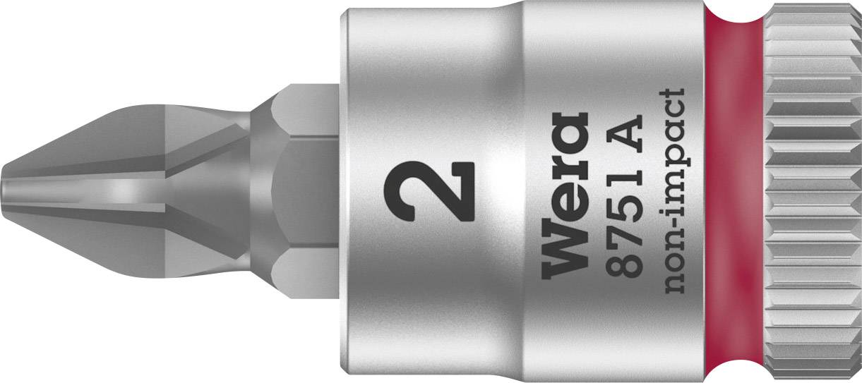 Wera 8751 A 05003351001 cruciforme Phillips Douille-embout PH 2 1/4" (6.3 mm)