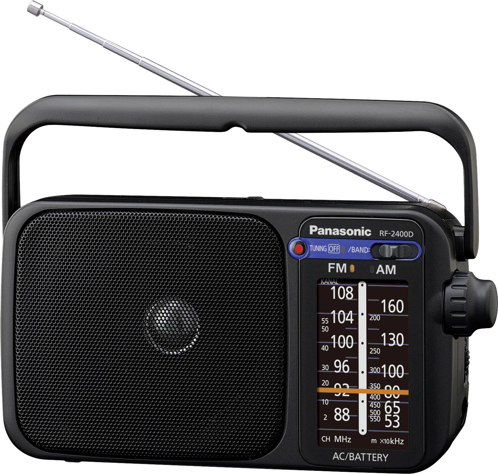 Panasonic RF-2400DEG Radio portative FM noir