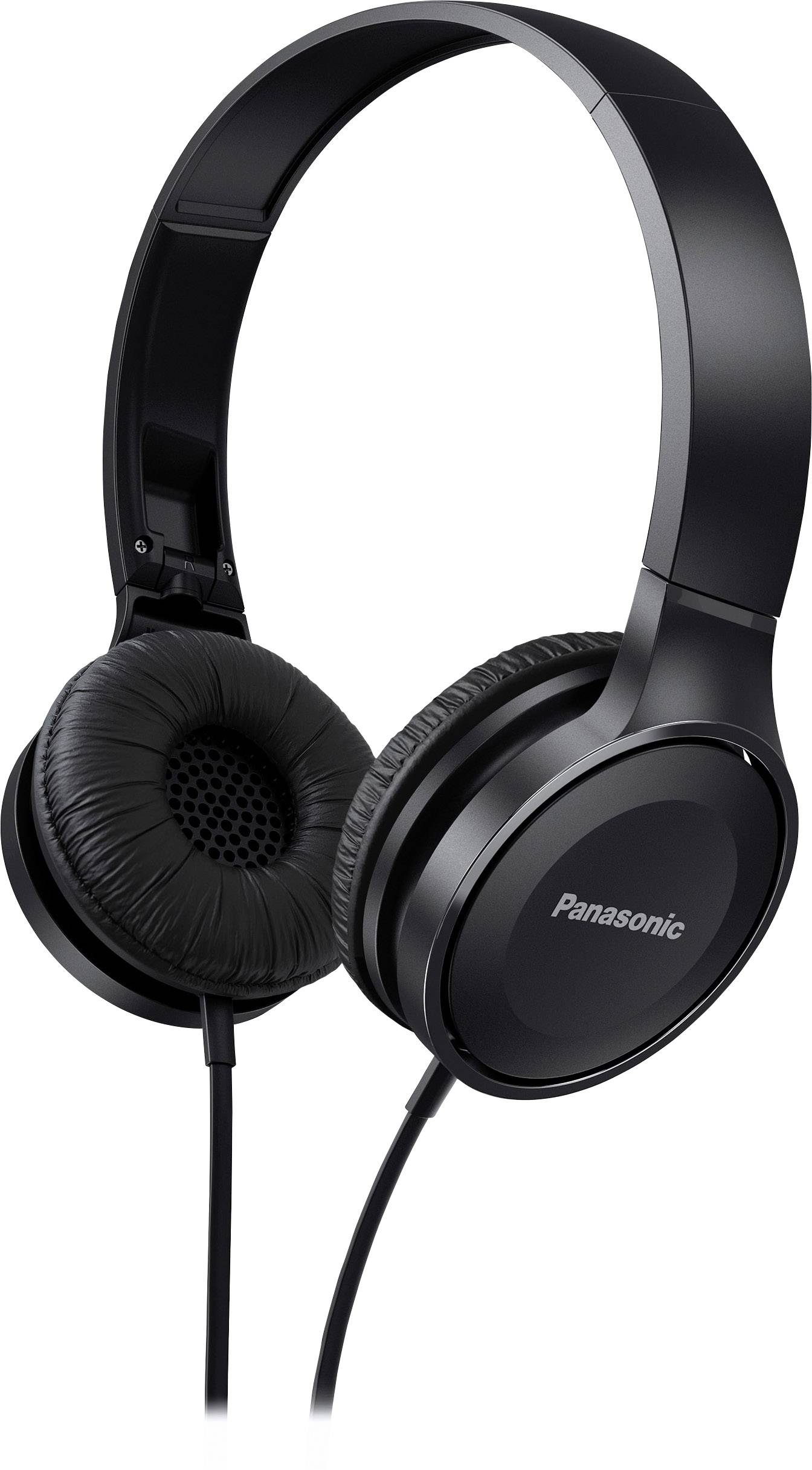 Casque supra-auriculaire supra-aural Panasonic RP-HF100ME pliable, micro-casque noir