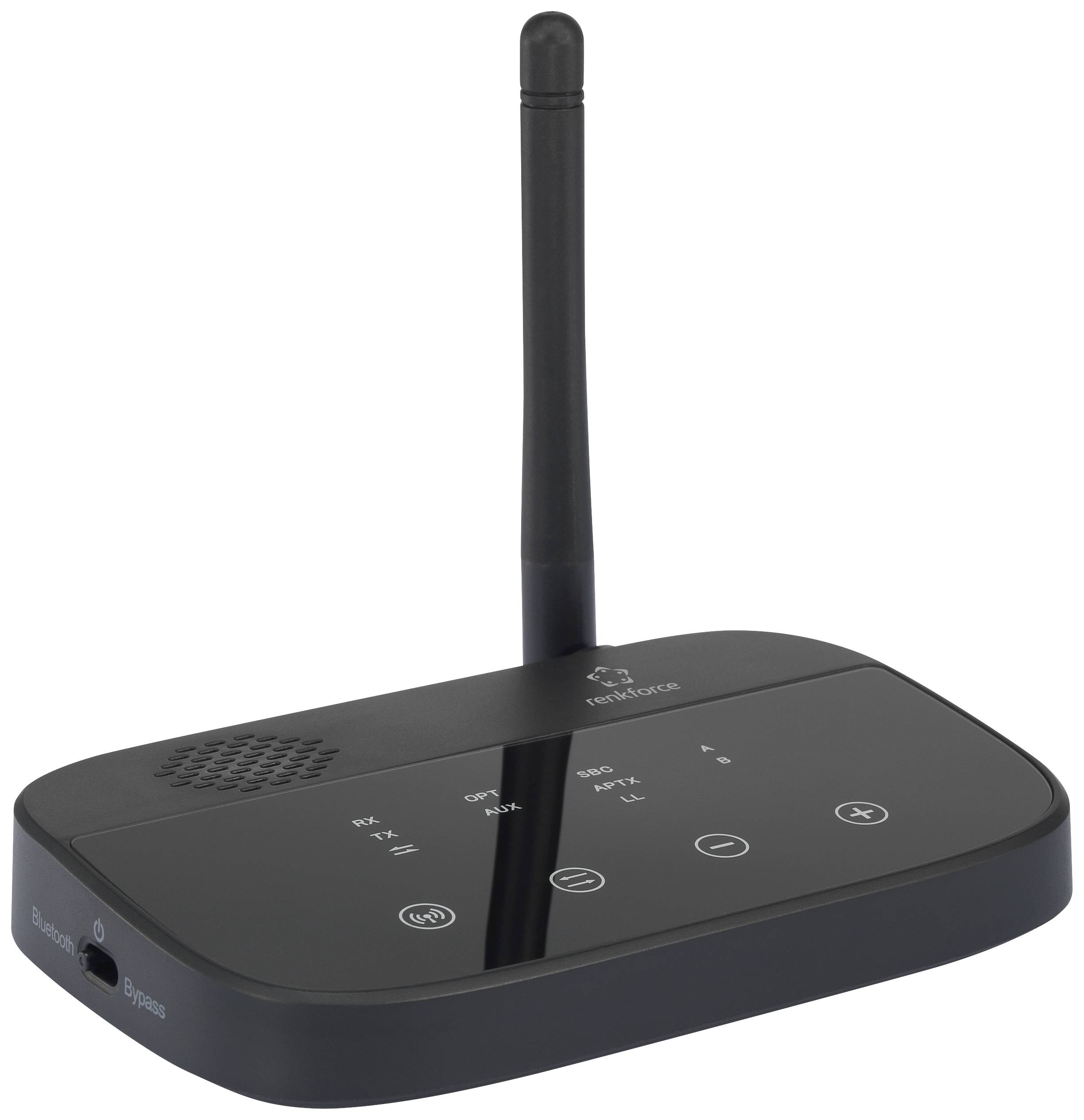 Emetteur/récepteur de musique Bluetooth® Renkforce BTHP-100 Version Bluetooth: 4.2, aptX®, SBC 100 m