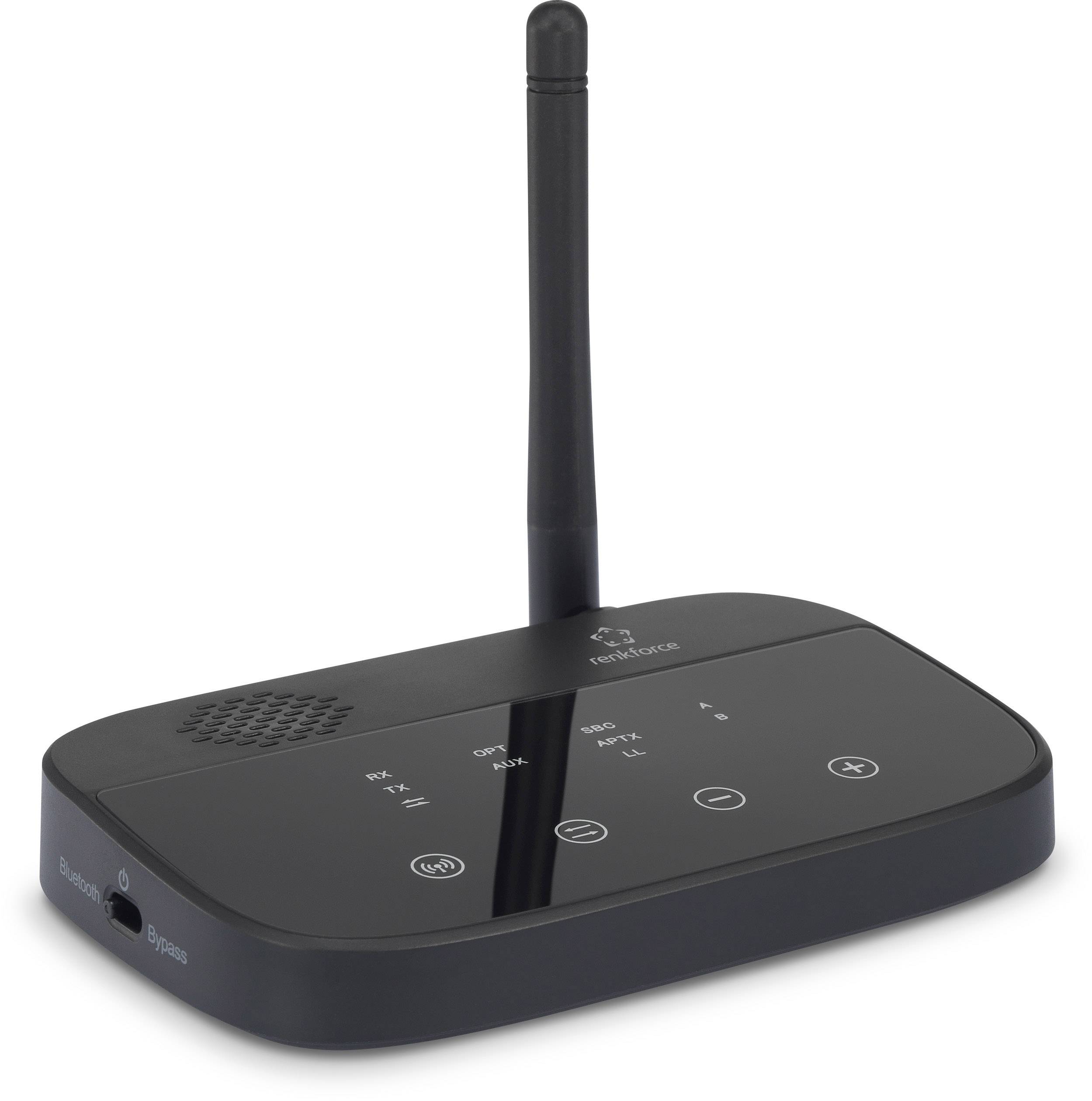 Emetteur/récepteur de musique Bluetooth® Renkforce BTHP-100 Version Bluetooth: 4.2, aptX®, SBC 100 m
