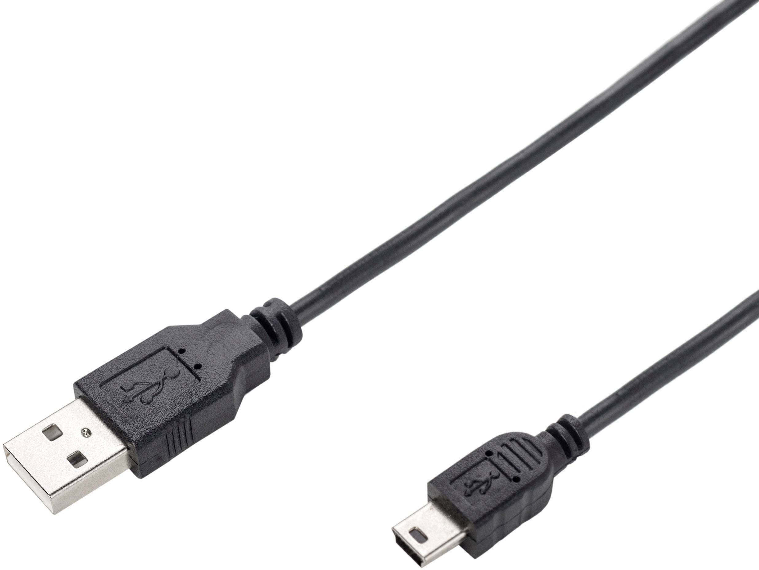 Un câble USB-A vers Mini-USB.