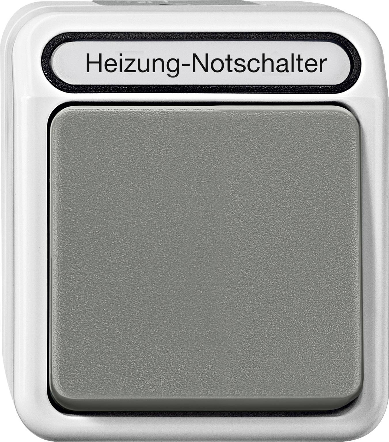 Interrupteur d'arrêt d'urgence pour chauffage Schneider Electric 4074997 AQUASTAR gris clair