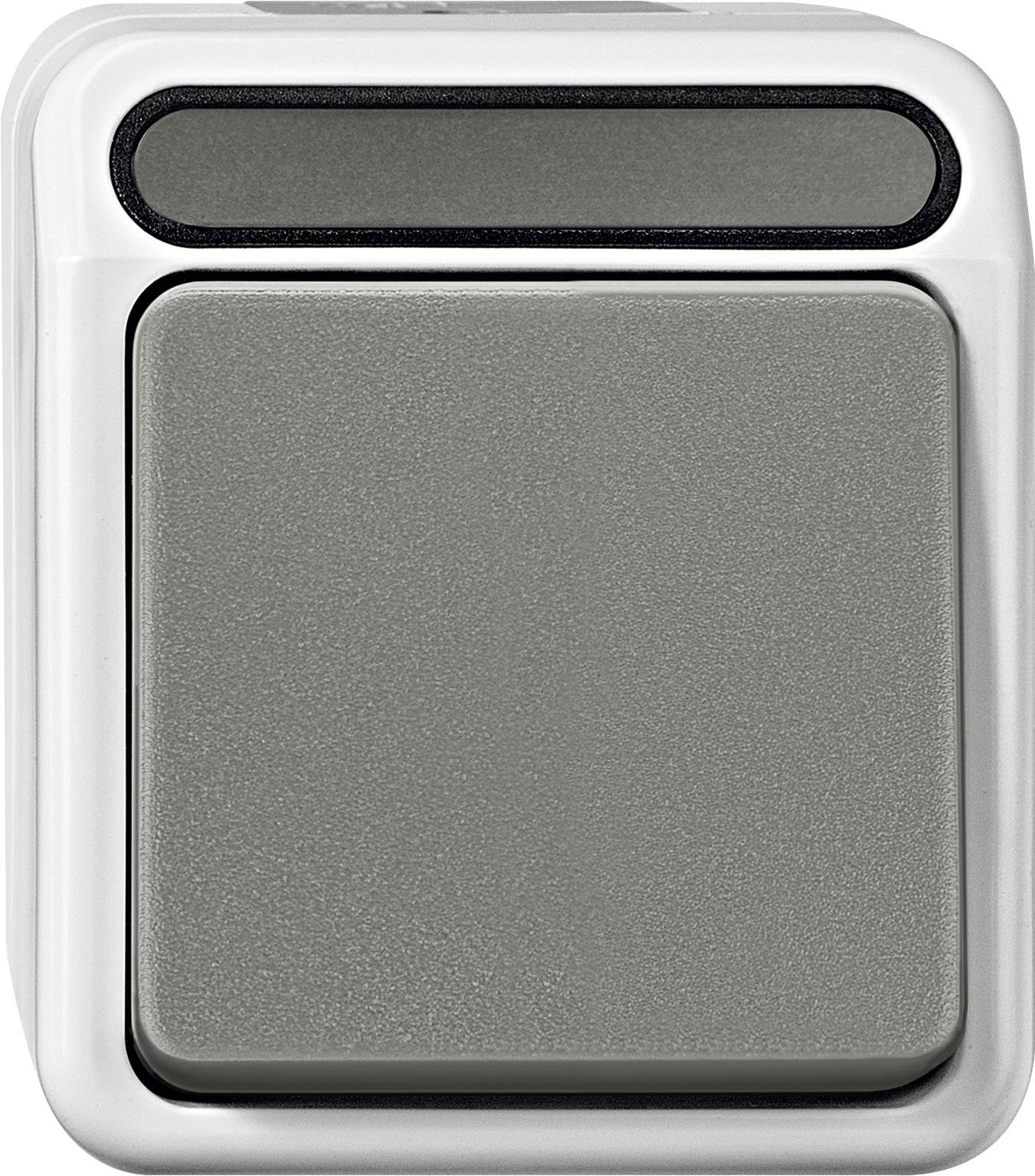 Bouton-poussoir Merten 4074993 AQUASTAR gris clair