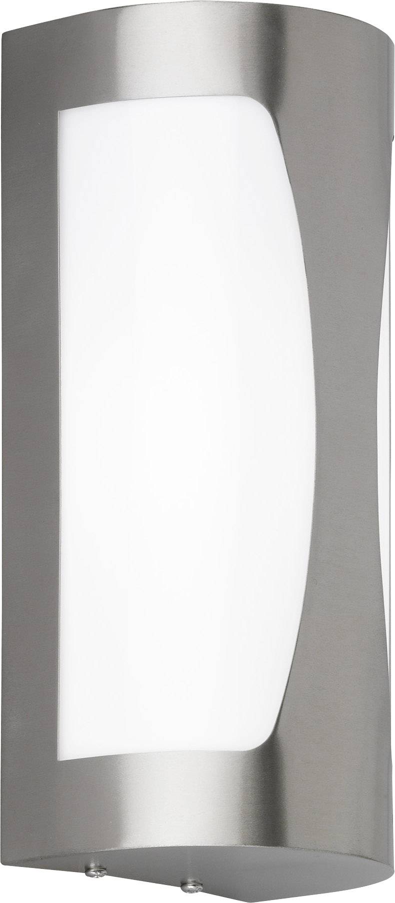 Applique extérieure 1x E27 WOFI Foix 4039.01.97.7002 acier inoxydable (brossé) 1 pc(s)