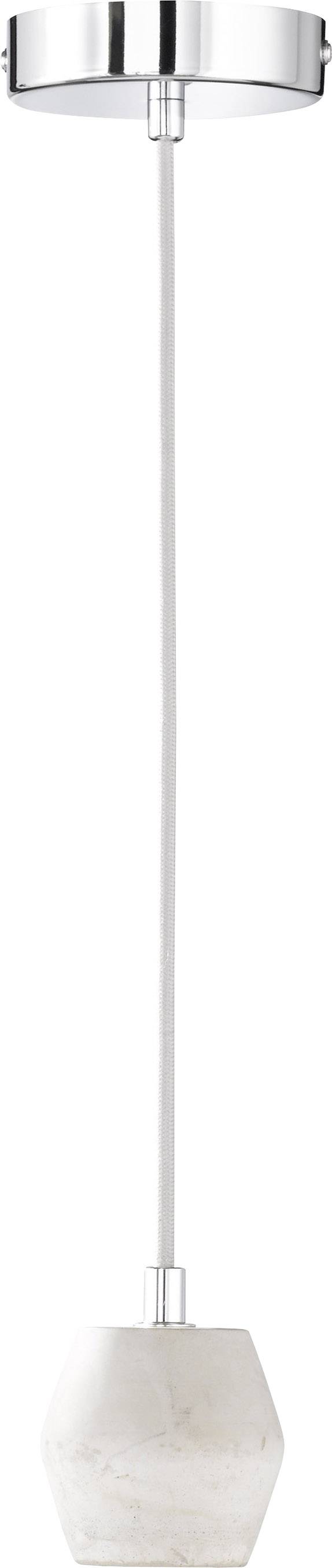 WOFI 6208.01.50.7000 Luum Luminaire à suspendre E27 60 W LED gris