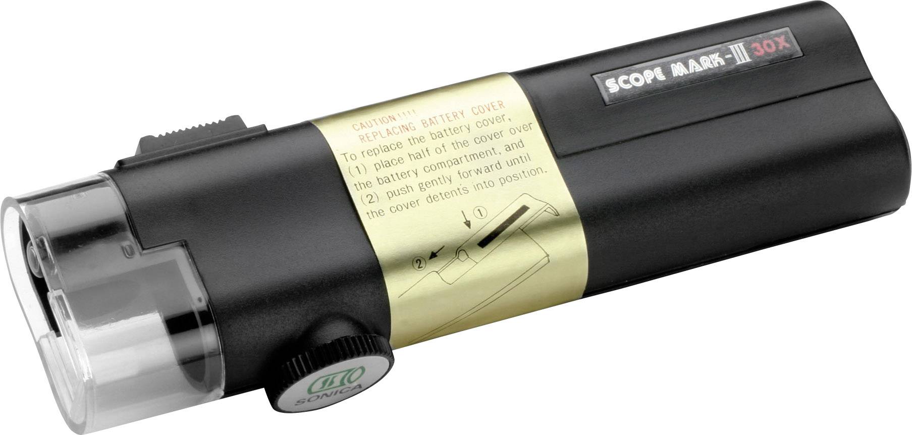 Ideal Tek ALCRON Loupe à main avec éclairage Grossissement: 30 x noir