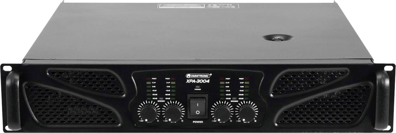 Omnitronic XPA-3004 Amplificateur PA Puissance RMS par canal à 4 ohms: 750 W