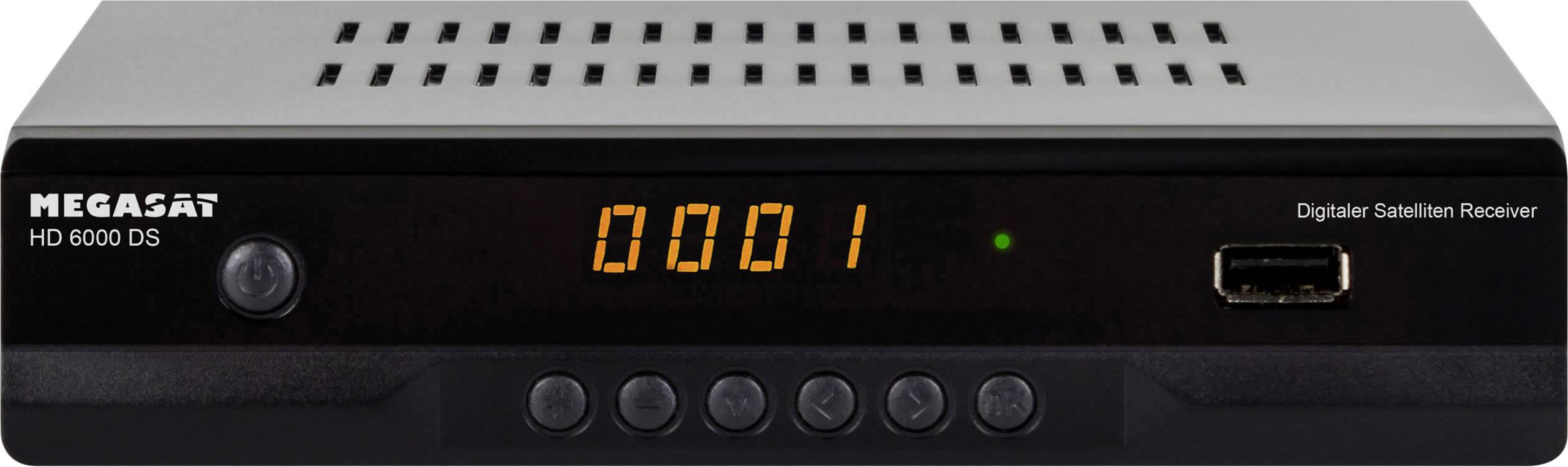 MegaSat HD 6000 DS Récepteur SAT HD USB à l'avant Nombre de tuners: 1