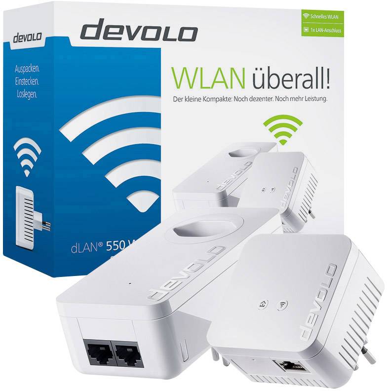 Devolo dLAN 550 WiFi Starter Kit Powerline (CH) Kit de démarrage CPL Wi-Fi 500 MBit/s