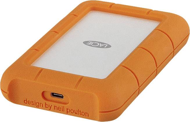 2 TB LaCie Rugged Secure Disque dur externe 2,5" USB-C® argent, orange STFR2000403