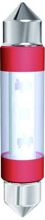 Signal Construct MSOC083964HE Ampoule navette LED blanc froid S8 24 V/AC, 24 V/DC 17.2 lm