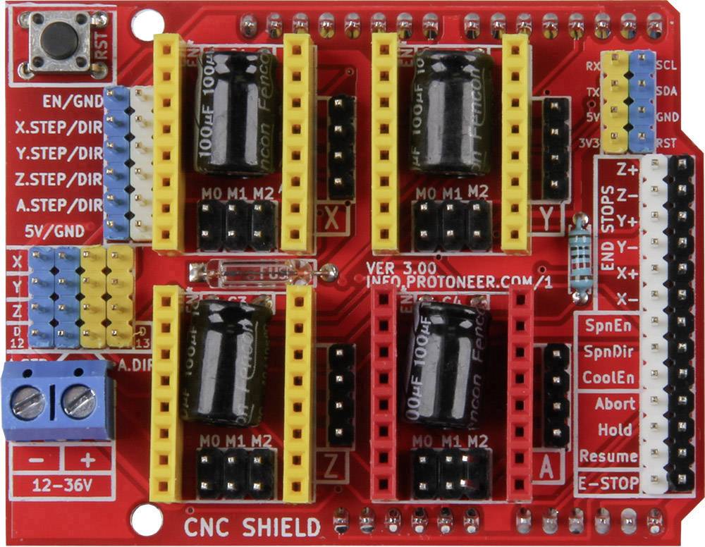 Joy-it ARD-CNC-Kit1 convient pour (cartes Arduino): Arduino UNO 1 pc(s)
