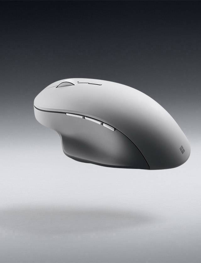 Microsoft Surface Precision Souris Bluetooth optique argent 7 Boutons 1000 dpi