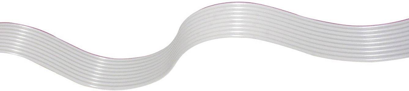 econ connect 28AWG26GR Câble en nappe Pas: 1.27 mm 26 x 0.08 mm² gris 30.50 m