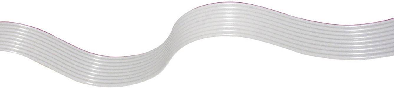 Un tuyau flexible blanc avec un marquage rouge serpente en forme d'onde.