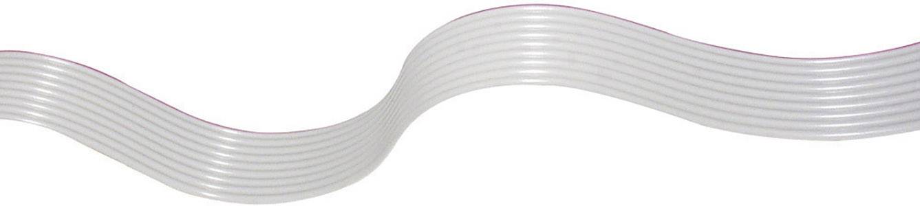 econ connect 28AWG64GR Câble en nappe Pas: 1.27 mm 64 x 0.08 mm² gris 30.50 m