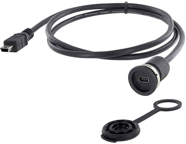 Mini USB 2.0 type B embase femelle de chassis encitech 1310-1011-01 M16 1 pc(s)